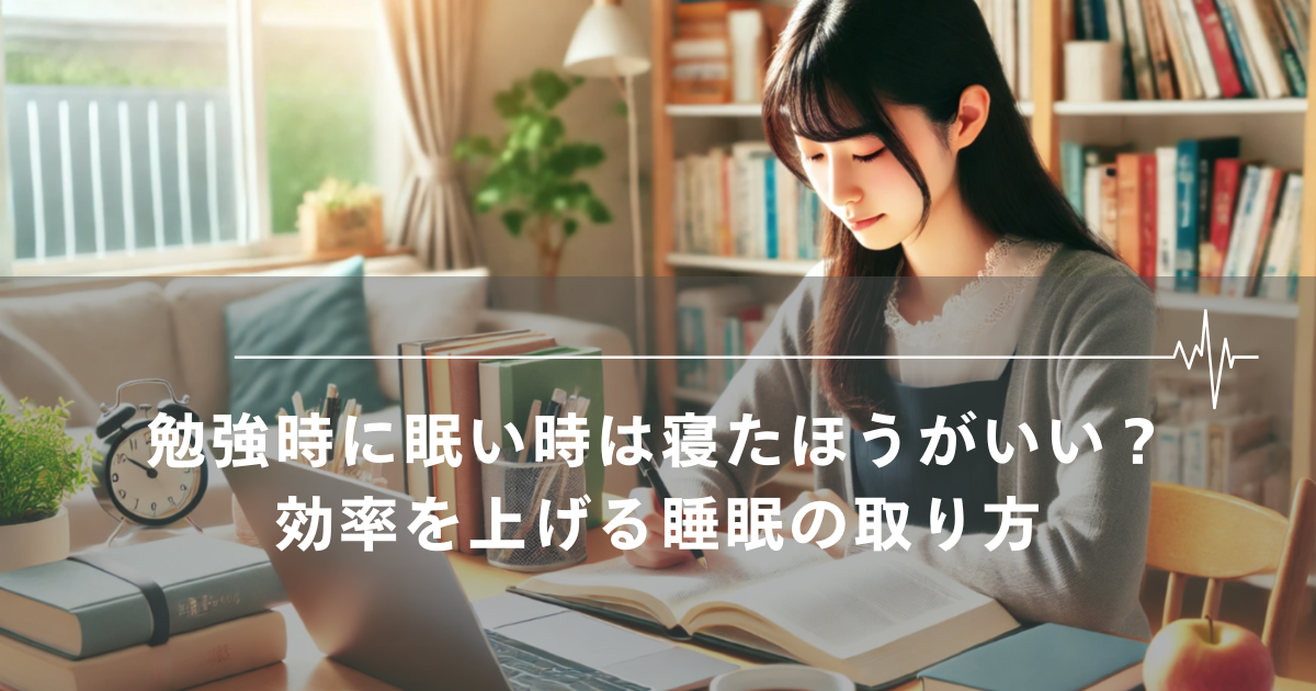 勉強時に眠い時は寝たほうがいい？効率を上げる睡眠の取り方